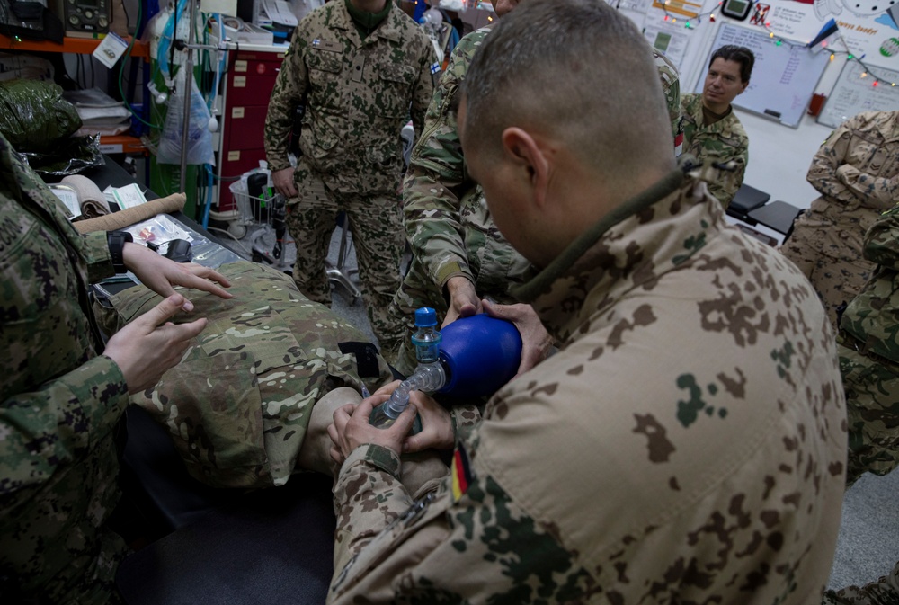 Coalition Forces Conduct Tactical Combat Casualty Care Training