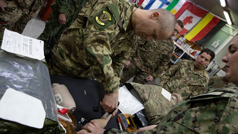 Coalition Forces Conduct Tactical Combat Casualty Care Training