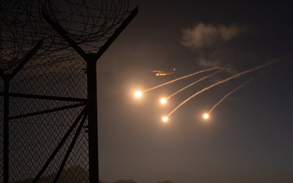 U.S. Army Soldiers assigned to NATO-led KFOR 34 conduct flare training in Kosovo