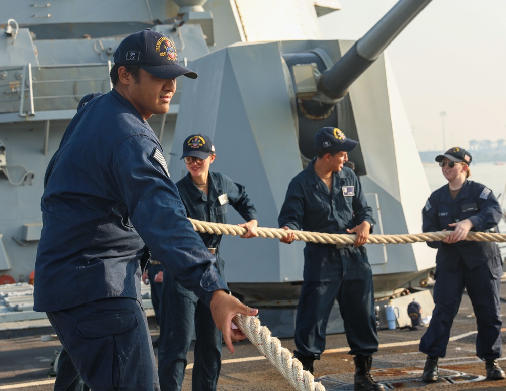 Carrier Strike Group 1 Departs Port Klang Malaysia