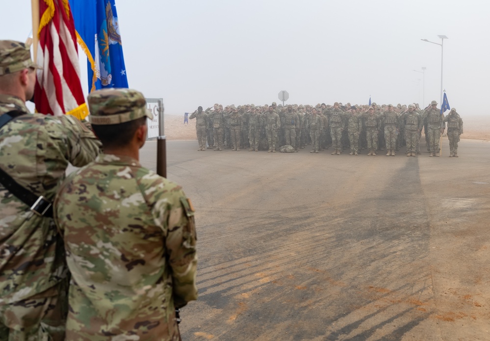 CENTCOM service members participate in Hustler 6 Memorial ruck march