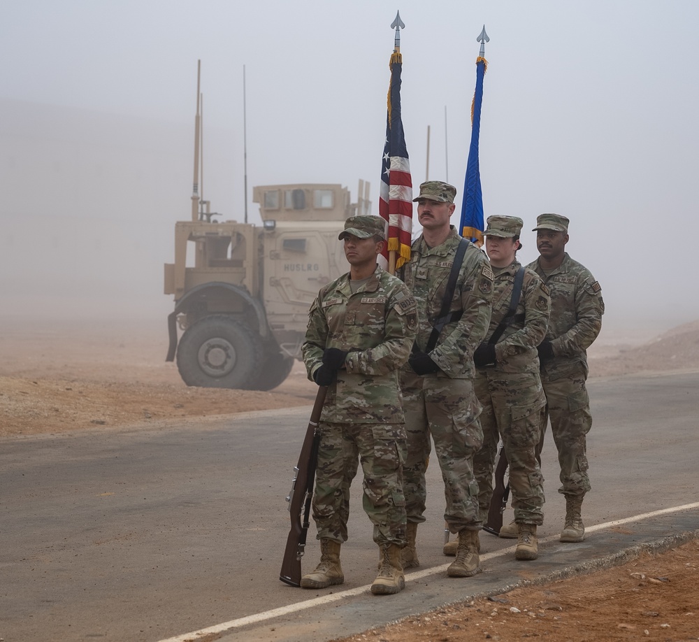 CENTCOM service members participate in Hustler 6 Memorial ruck march