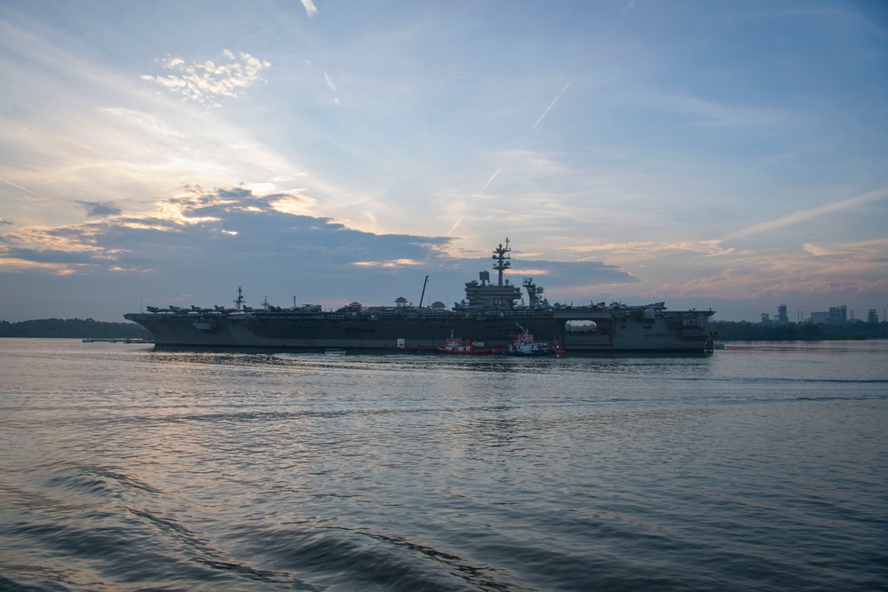 Carrier Strike Group 1 Departs Port Klang Malaysia