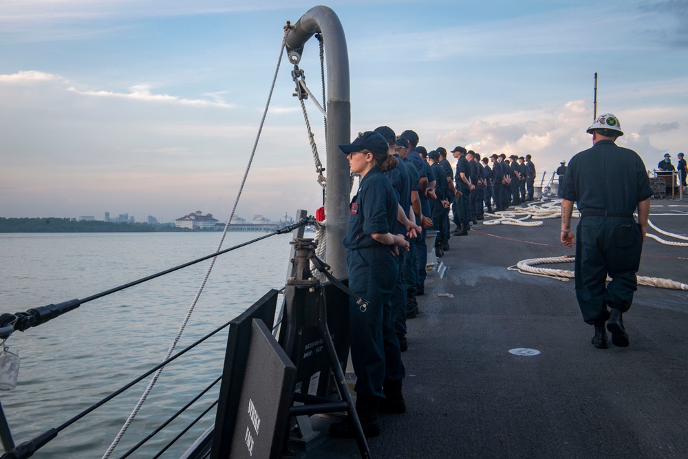 Carrier Strike Group 1 Departs Port Klang Malaysia