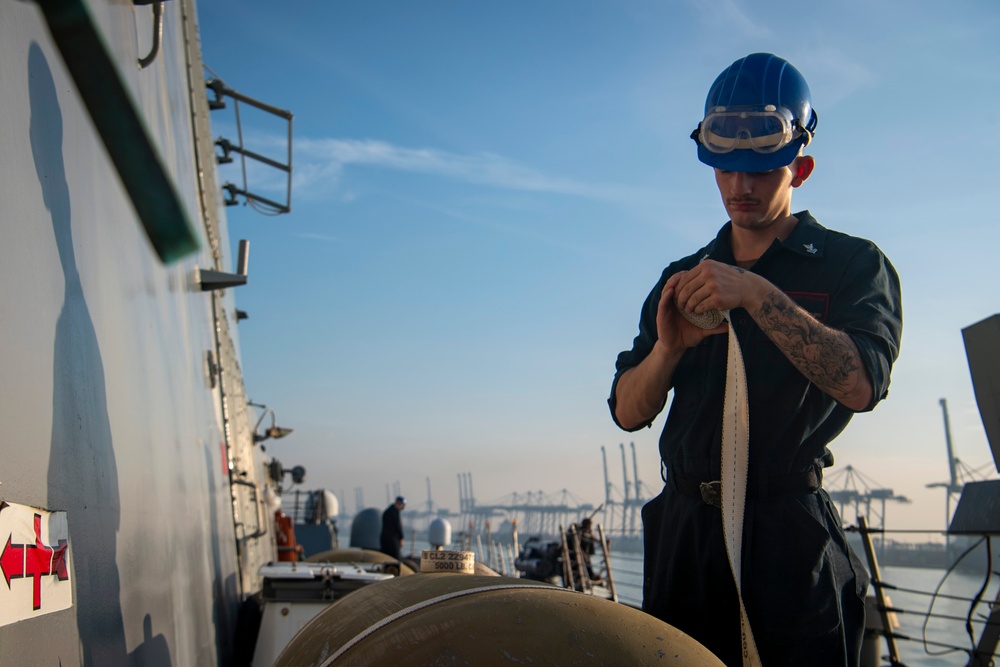 Carrier Strike Group 1 Departs Port Klang Malaysia