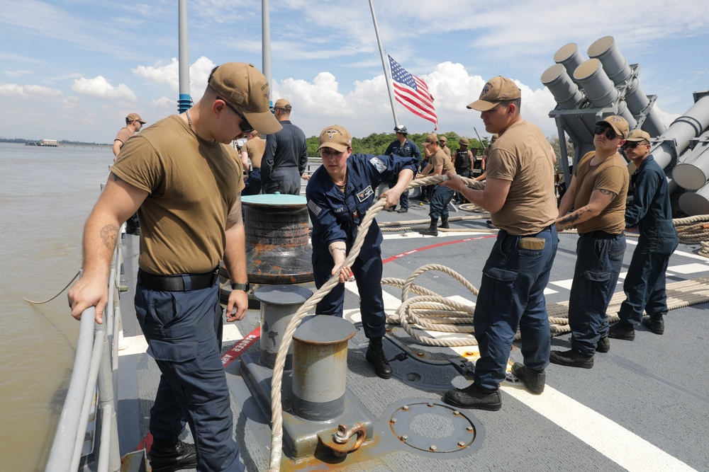 Carrier Strike Group 1 Departs Port Klang Malaysia