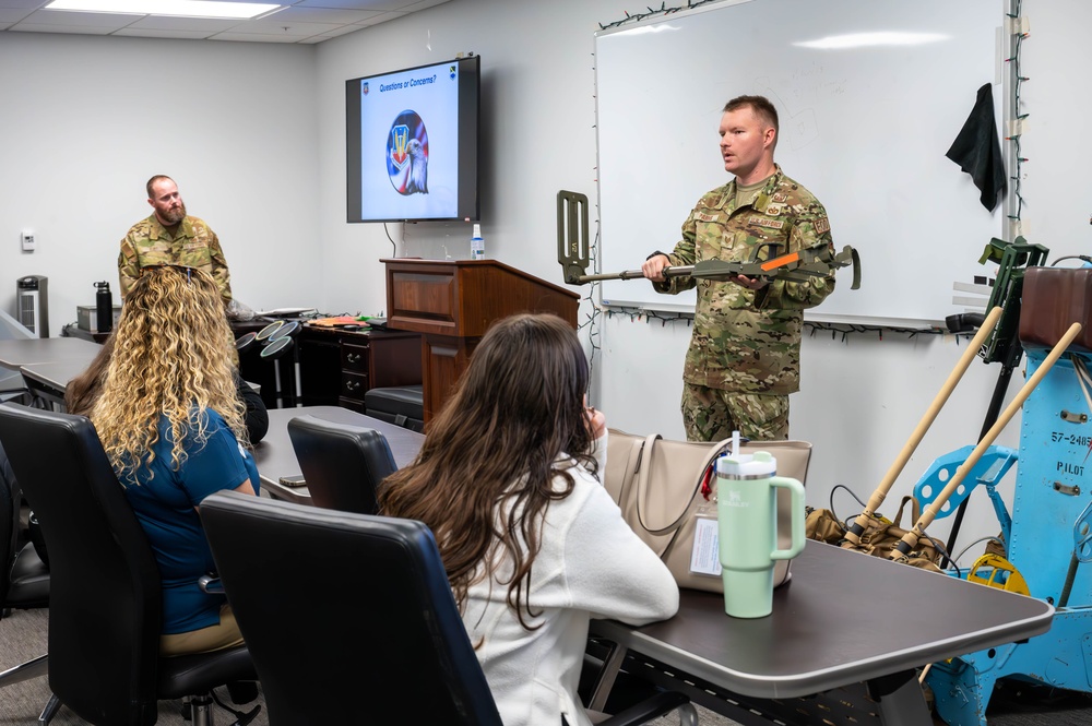 Members of the Leadership Bay Program visit Tyndall AFB