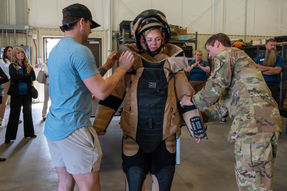 Members of the Leadership Bay Program visit Tyndall AFB