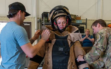 Members of the Leadership Bay Program visit Tyndall AFB