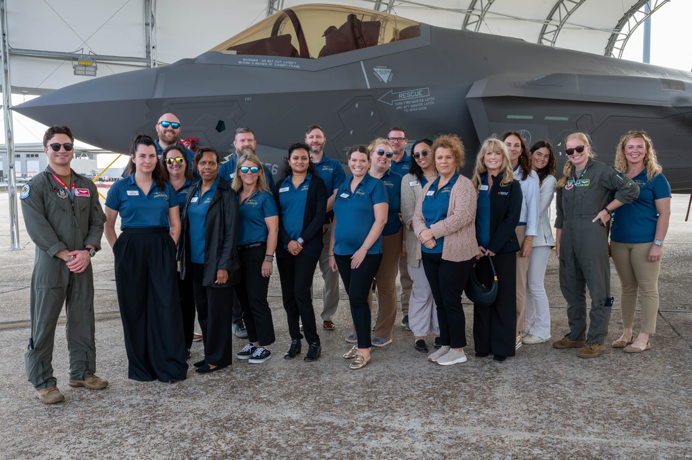 Members of the Leadership Bay Program visit Tyndall AFB