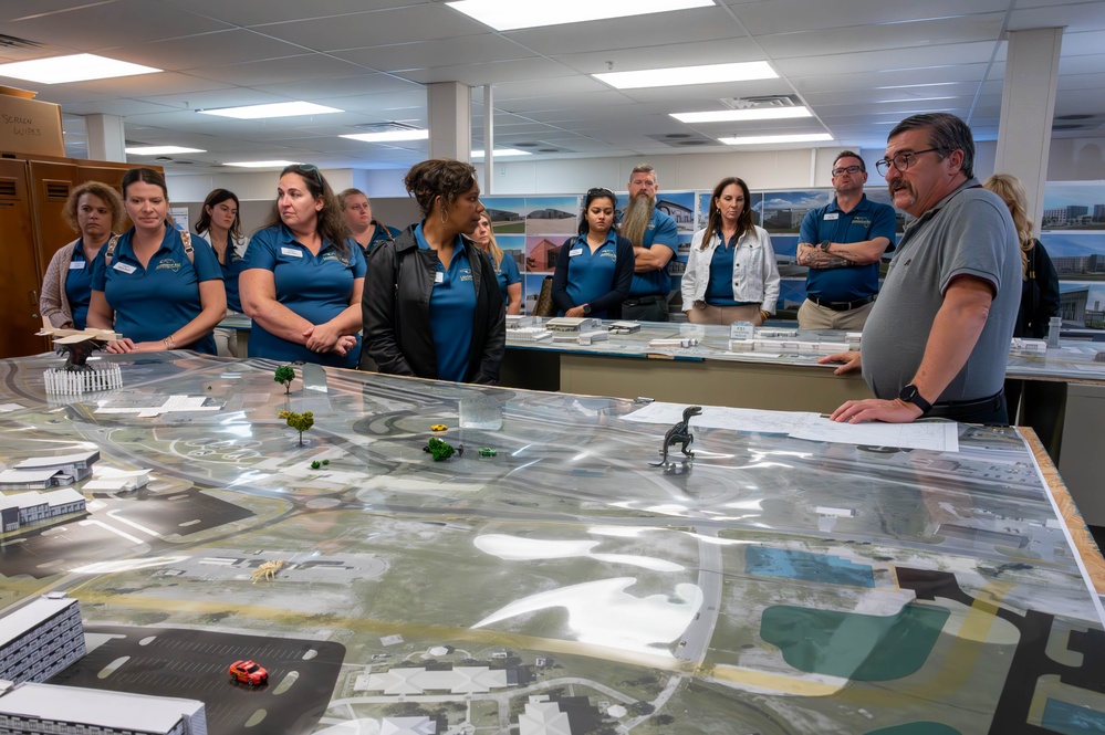 Members of the Leadership Bay Program visit Tyndall AFB