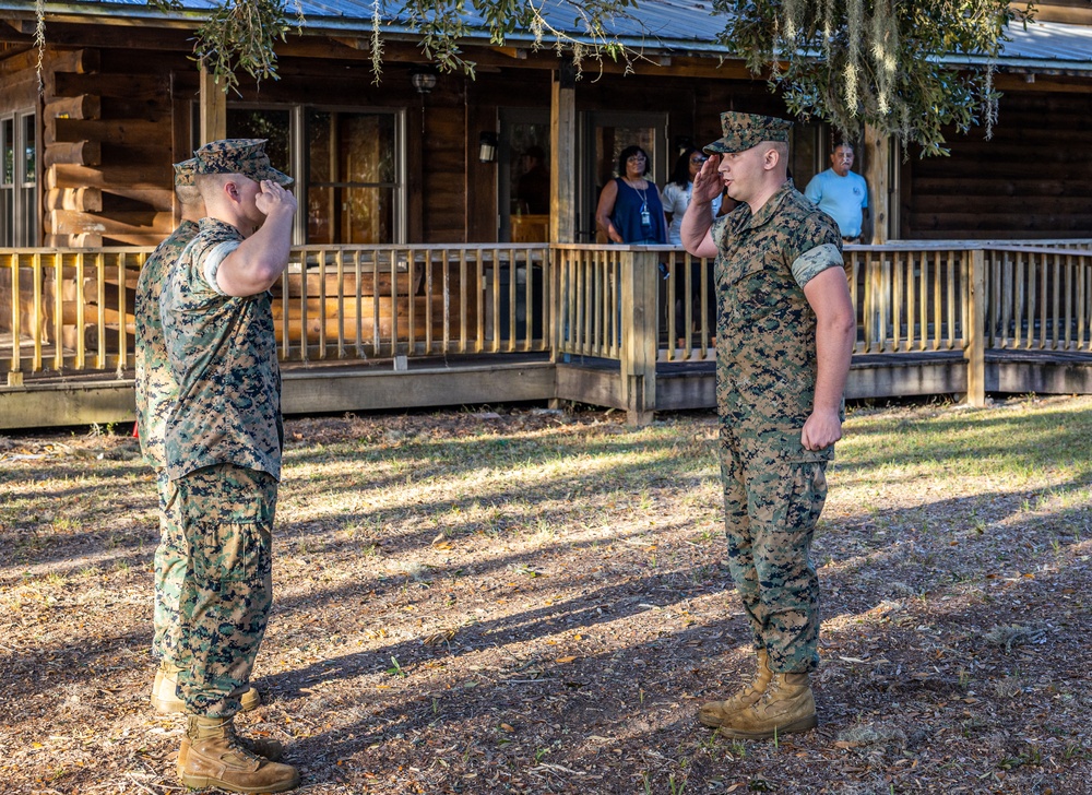 Cpl. Kangas promotion ceremony