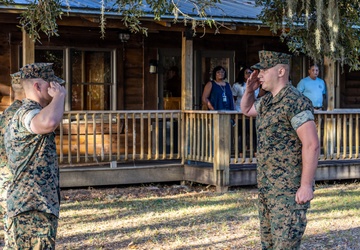 Cpl. Kangas promotion ceremony