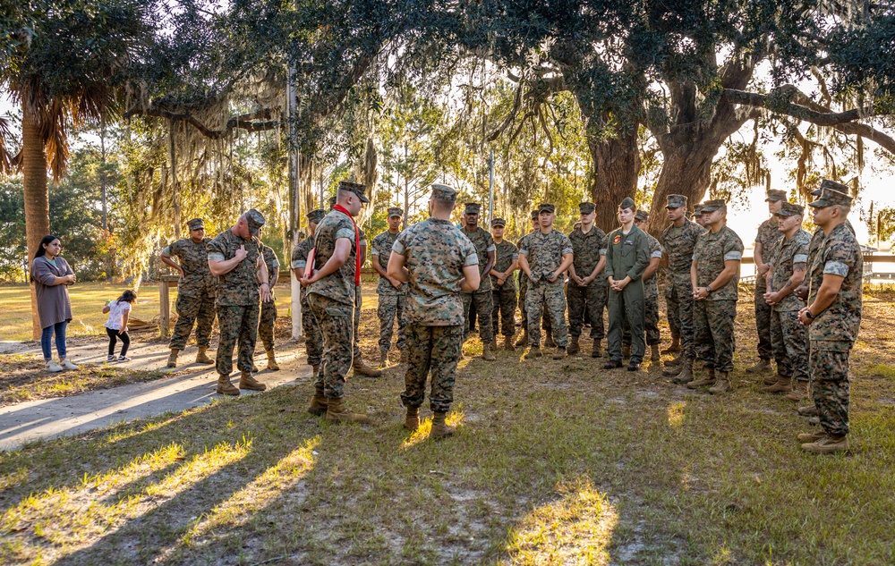 Cpl. Kangas promotion ceremony