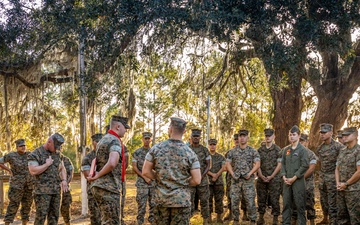 Cpl. Kangas promotion ceremony