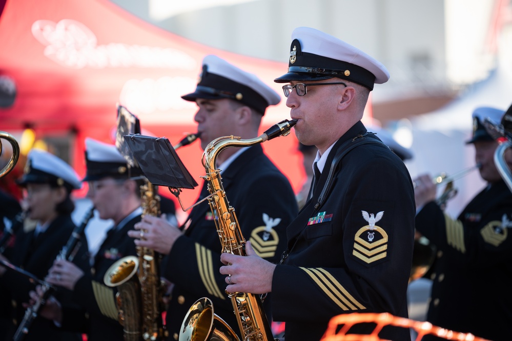 Navy Band performs at Floatfest