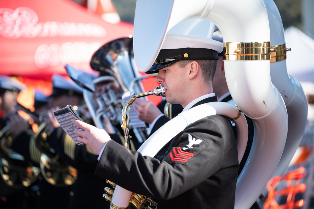 Navy Band performs at Floatfest