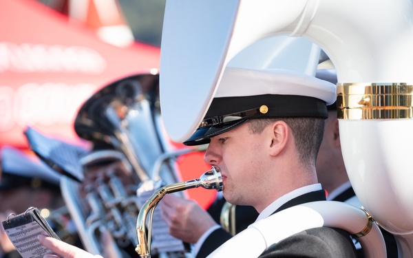 Navy Band performs at Floatfest