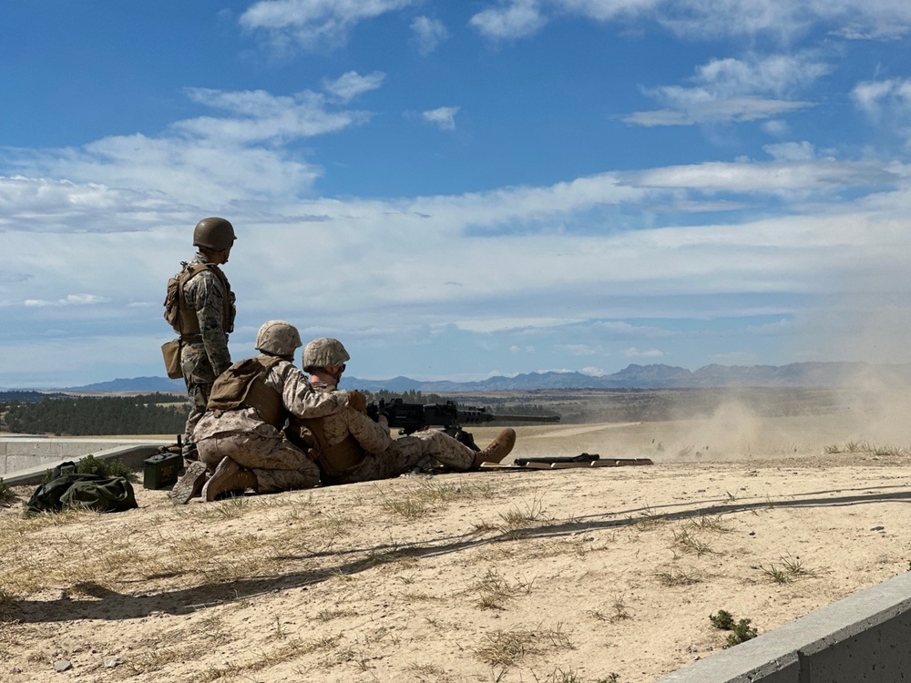 CLR 4 Marines fire heavy machine guns in Wyoming