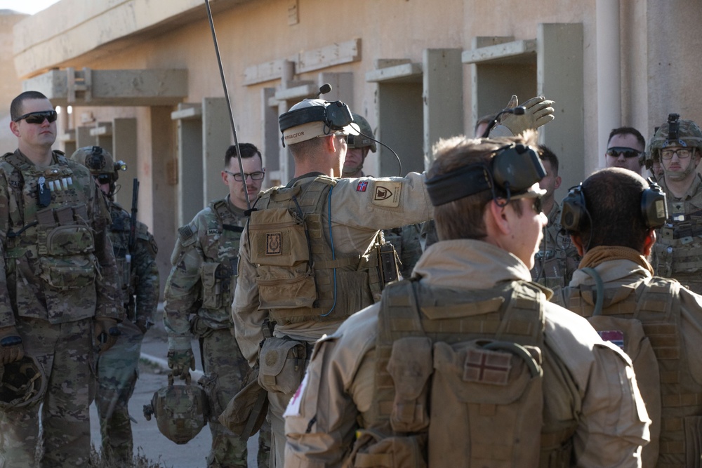 Coalition Forces Conduct Casualty Evacuation Training