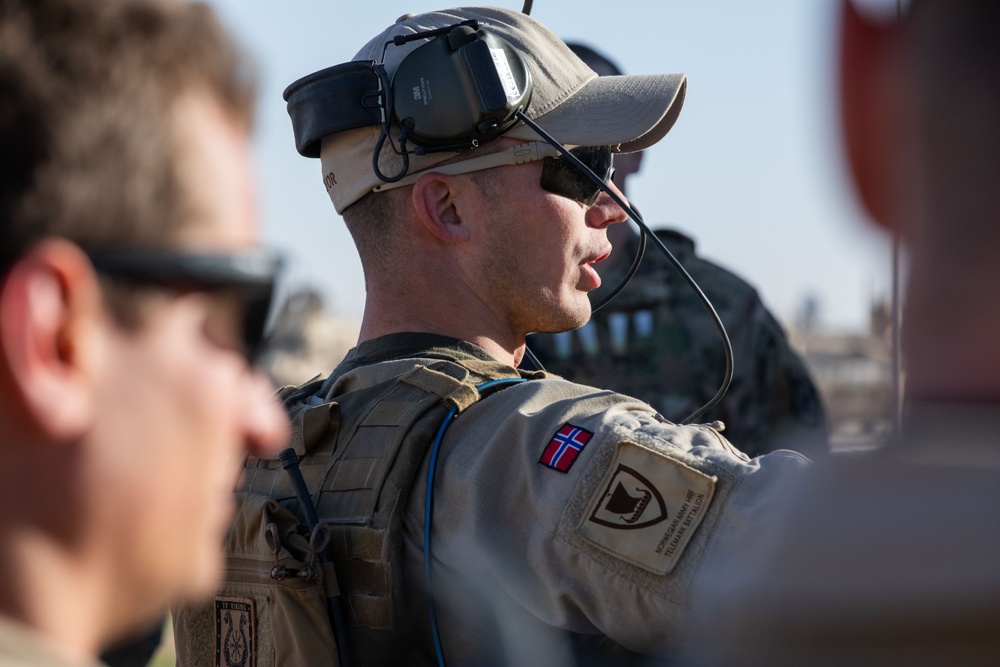 Coalition Forces Conduct Casualty Evacuation Training