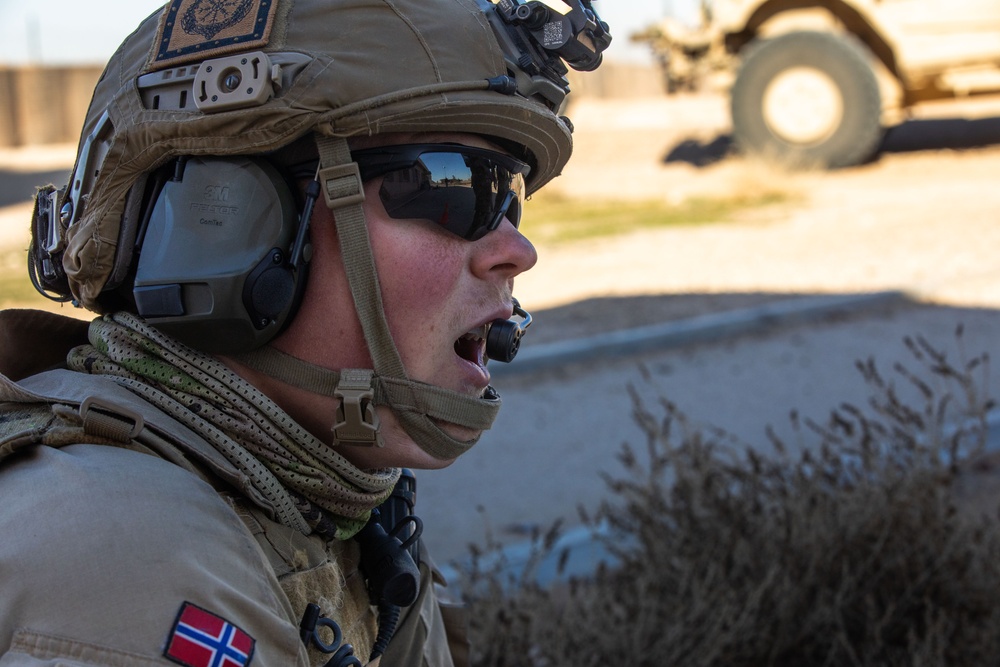 Coalition Forces Conduct Casualty Evacuation Training