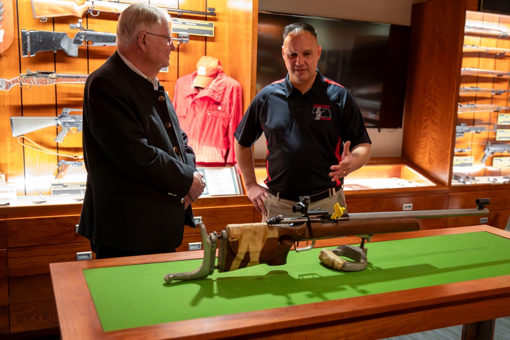 Former Nebraska National Guard Soldier donates Olympic Gold Medal winning rifle to Nebraska National Guard Museum