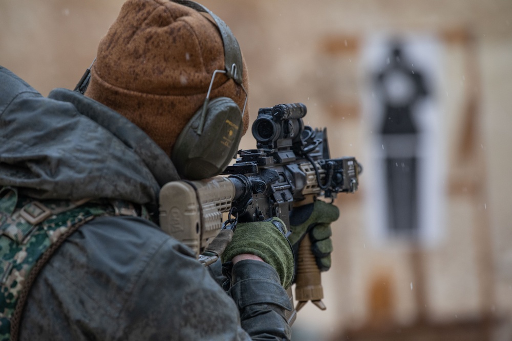 Dutch Forces Conduct Weapons Training