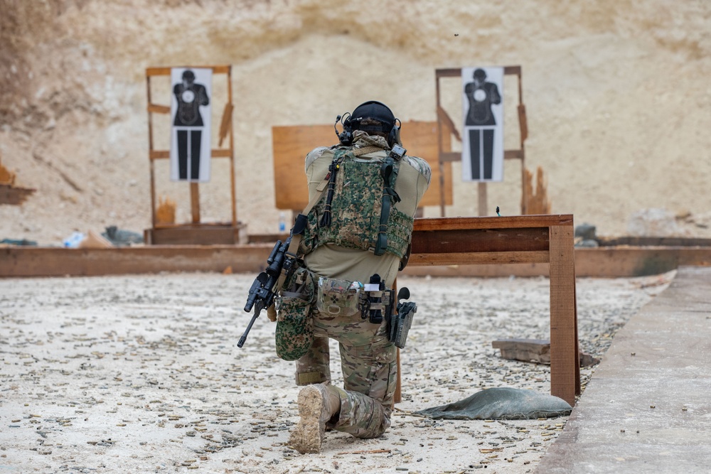 Dutch Forces Conduct Weapons Training