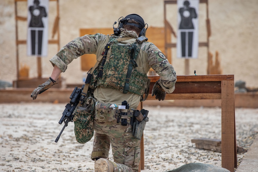 Dutch Forces Conduct Weapons Training