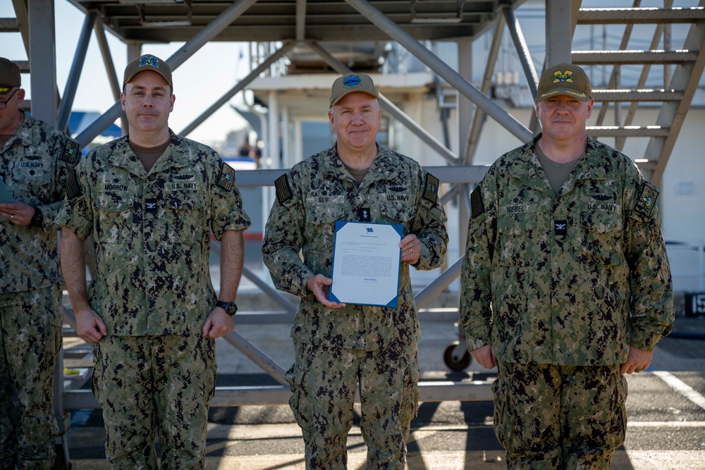 USS Michigan (SSGN 727) Receives the Navy Unit Commendation