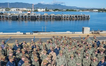 USS Michigan (SSGN 727) Receives the Navy Unit Commendation