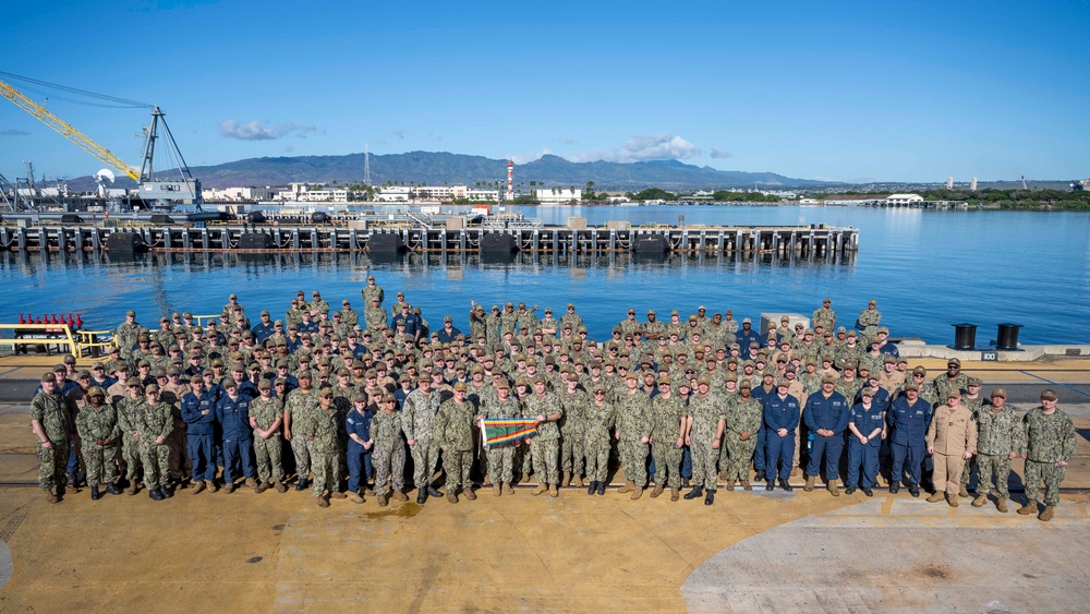 USS Michigan (SSGN 727) Receives the Navy Unit Commendation