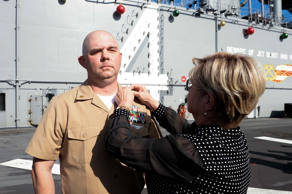 Boxer Personnel Specialist promoted to Master Chief