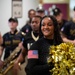 Members of the U.S. Military Academy at West Point Spirit Band stop by the office of Hon. Christine Wormuth, Secretary of the Army, during the Spirit Rally
