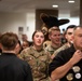 Members of the U.S. Military Academy at West Point Spirit Band stop by the office of Hon. Christine Wormuth, Secretary of the Army, during the Spirit Rally