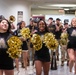 Members of the U.S. Military Academy at West Point Spirit Band stop by the office of Hon. Christine Wormuth, Secretary of the Army, during the Spirit Rally