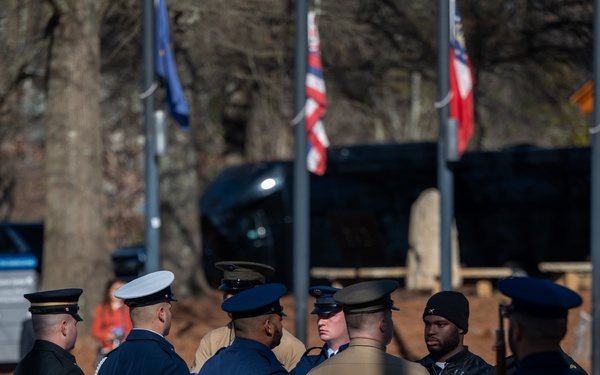 President Jimmy Carter State Funeral Rehearsal