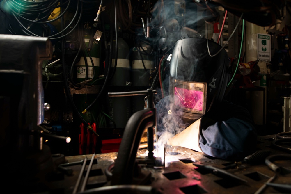 Midshipman Weld Aboard The USS Higgins