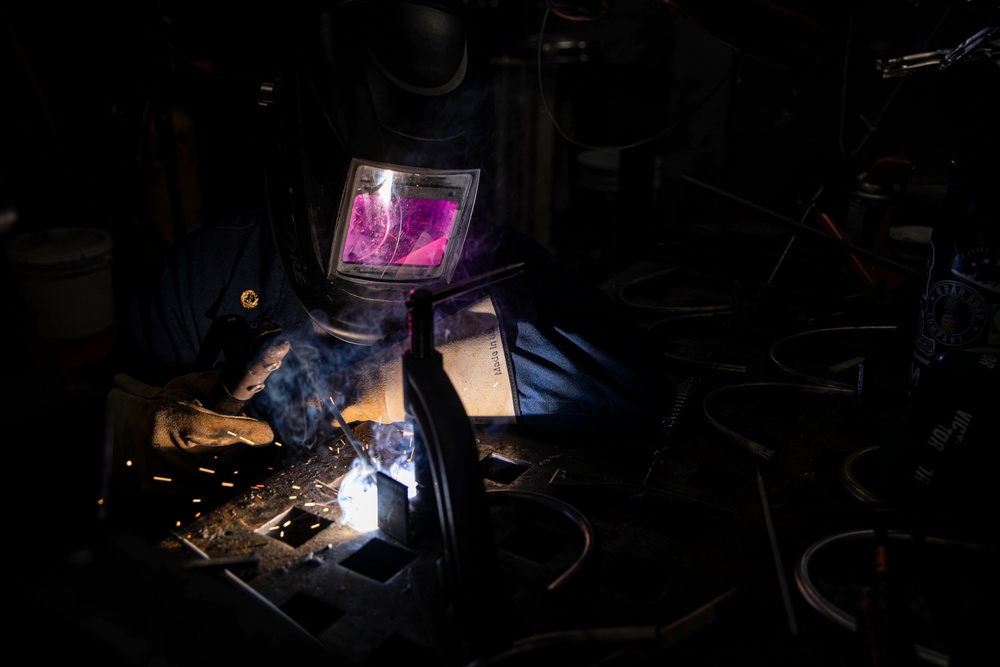 Midshipman Weld Aboard The USS Higgins