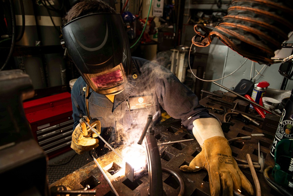 Midshipman Weld Aboard The USS Higgins