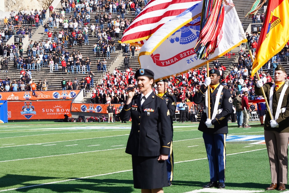 2024 Sun Bowl: 1st Armored Division Shines at the Pre-Game Ceremony