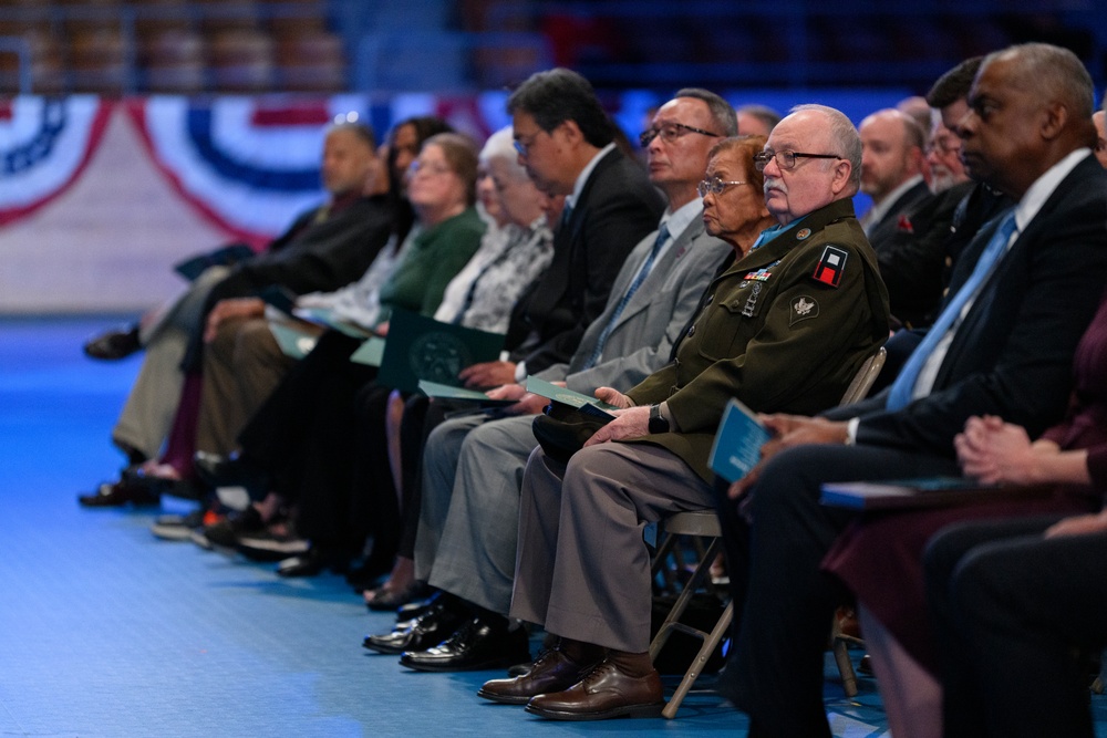 Medal of Honor Hall of Heroes Induction Ceremony, Conmy Hall, Joint Base Ft. Meyer-Henderson Hall, Arlington, Va., Jan. 4, 2025.