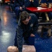 USCGC Polar Star (WAGB 10) crewmembers conduct medical training while transiting the Southern Ocean en route to Antartica for Operation Deep Freeze