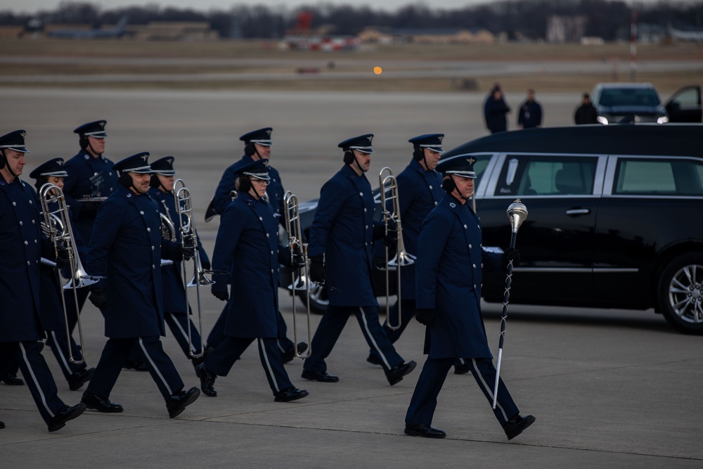 President Jimmy Carter State Funeral rehearsal