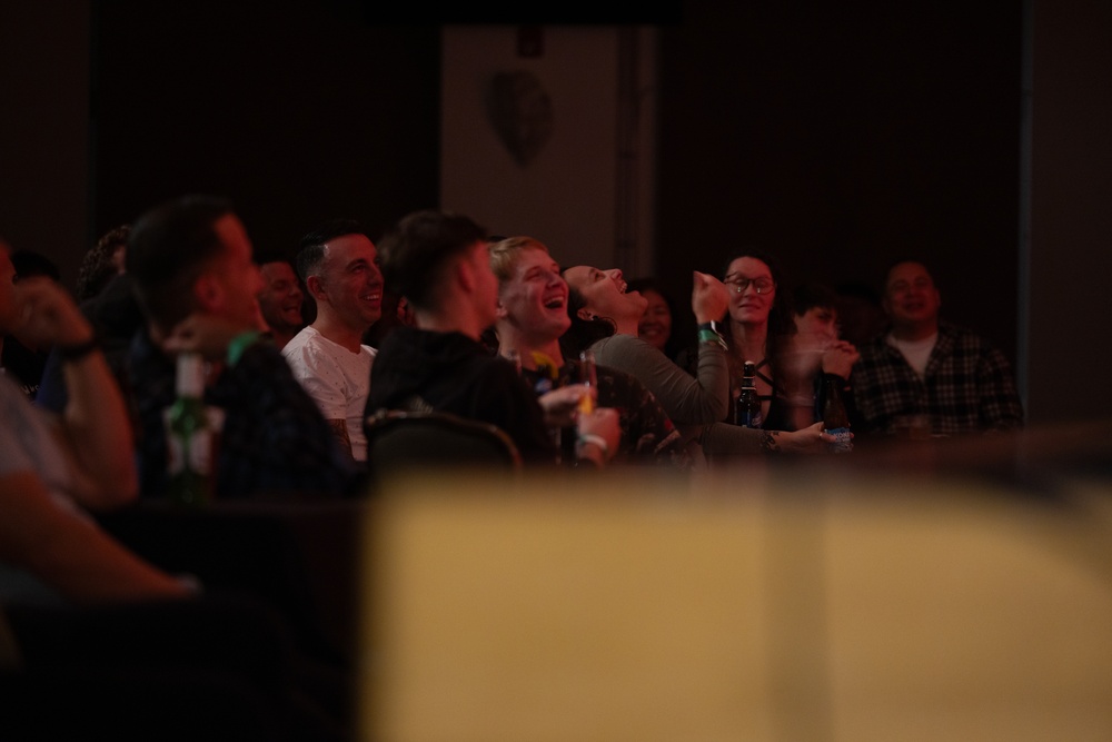 Iliza Shlesinger visits Camp Hansen on comedy tour