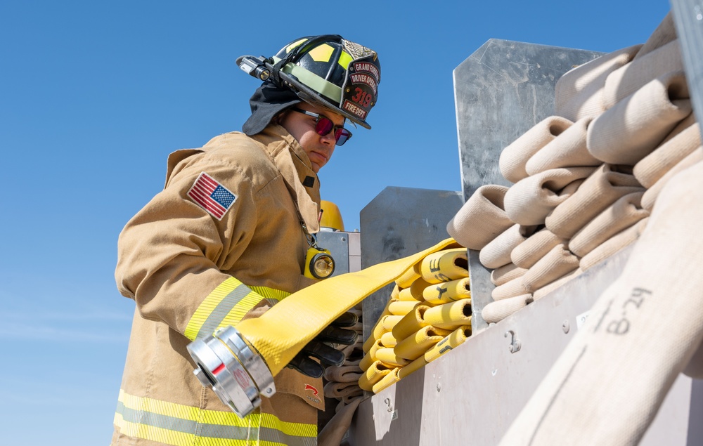 Nurse turned firefighter makes impact while deployed