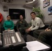 Sailors Assigned to Helicopter Sea Combat Squadron (HSC) 4 speak on the phone with the Chief of Naval Operations, Adm. Lisa Franchetti Aboard USS Carl Vinson (CVN 70)