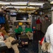 Sailors Assigned to Strike Fighter Squadron VFA (97) speak on the phone with the Vice Chief of Naval Operations, Adm. James Kilby