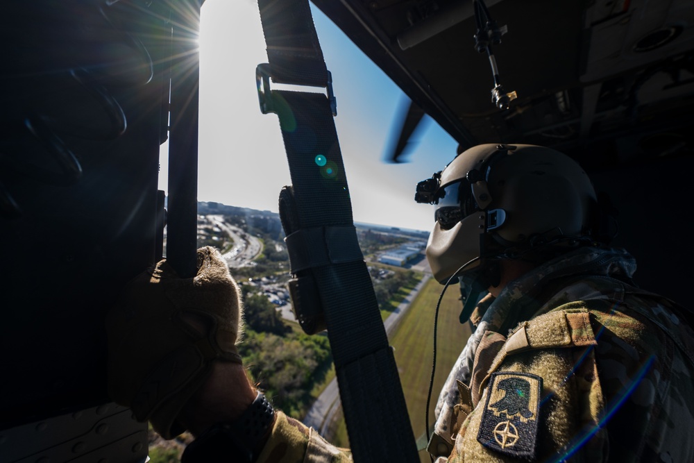 USSOCOM Para-Commando Demonstration team fly over Gasparilla Bowl